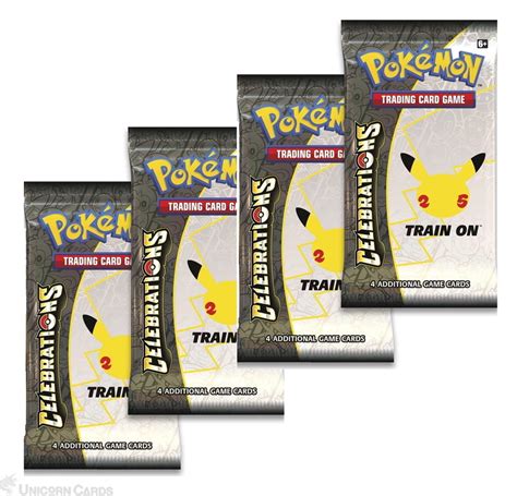 pokemon celebrations 4 card pack